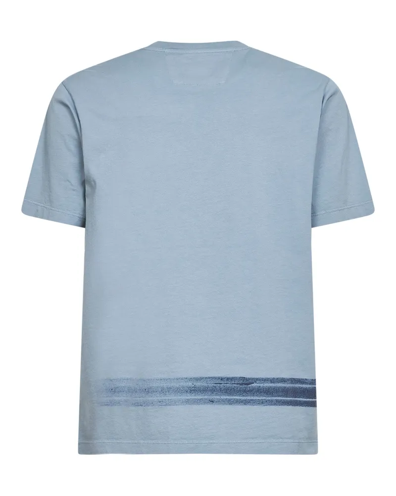 C.P. Company Gradient-Print Cotton Jersey T-Shirt — Gray Gray