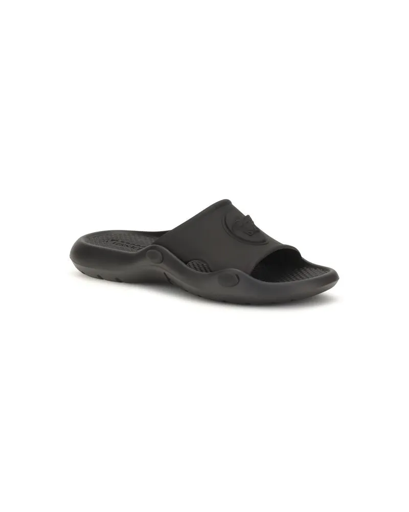 Versace Men's Black Rubber Sandals Black
