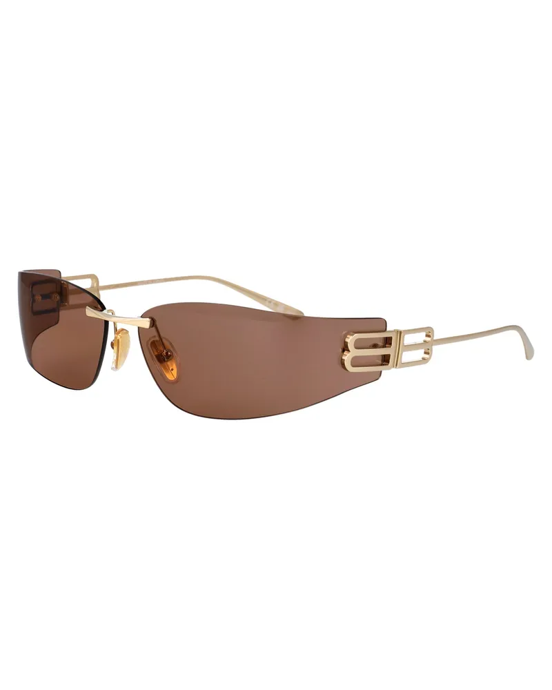 Balenciaga BB0484S Gold Metal Frame Sunglasses — Gold Gold