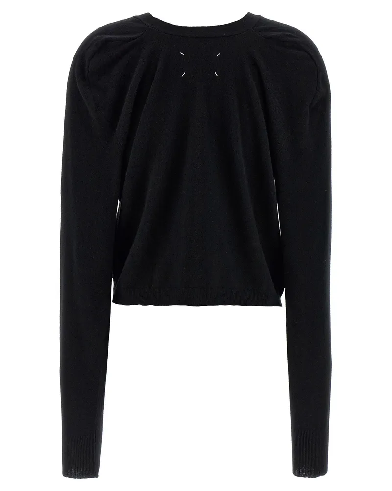 Maison Margiela Four Stitches Cardigan — Black Black