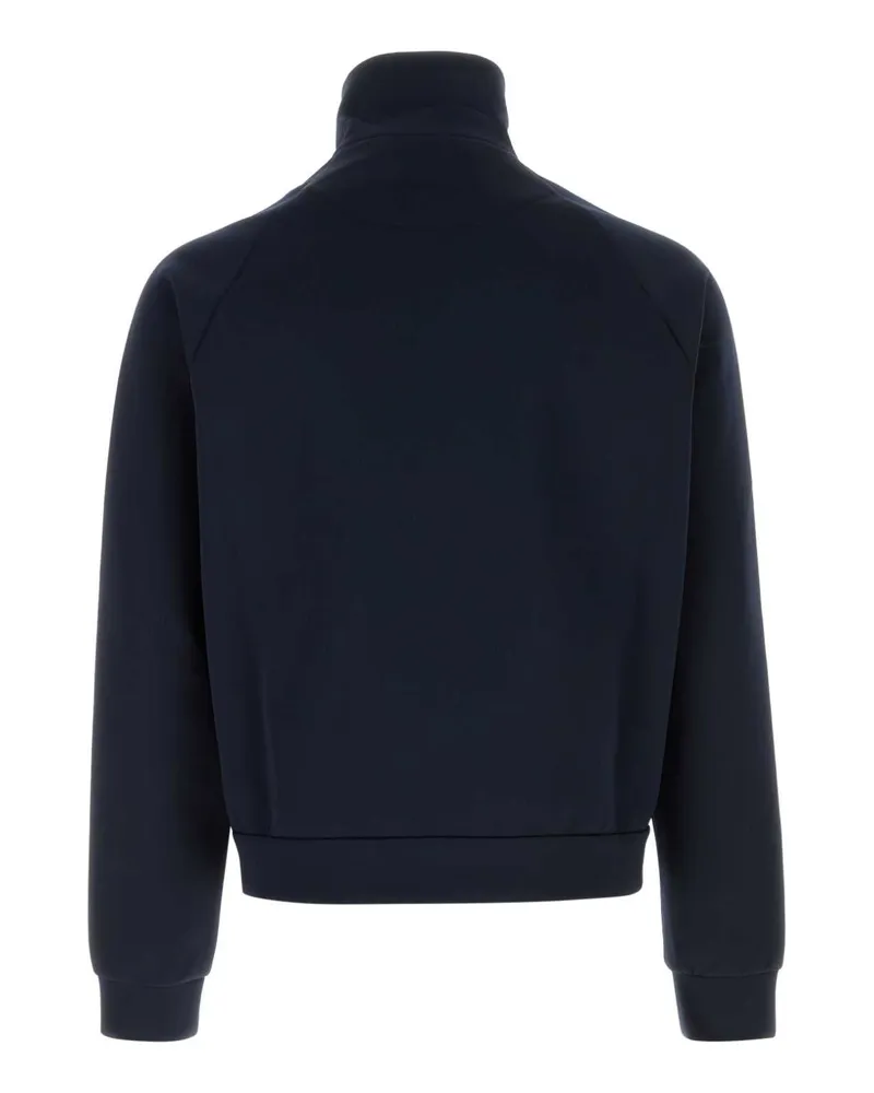 Prada Men's Navy Blue Tech Fabric Sweatshirt Blu Eapl Felpe Sweater Navy