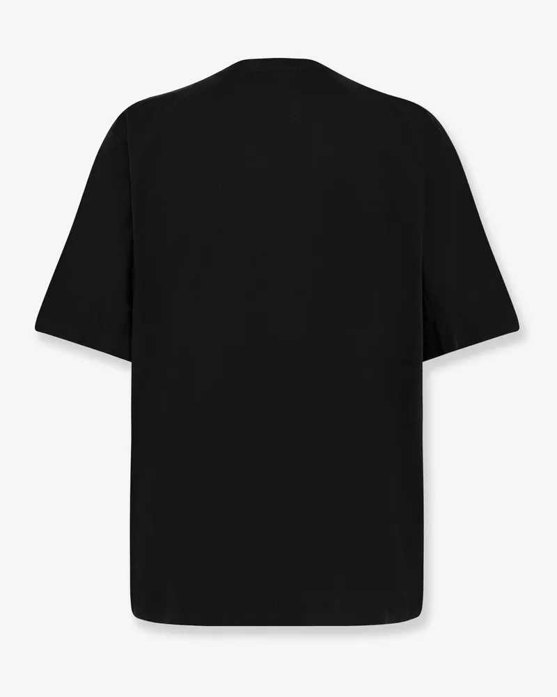 Hevò Men's T-Shirt Mulino Black Cotton T-Shirts And Polos Black