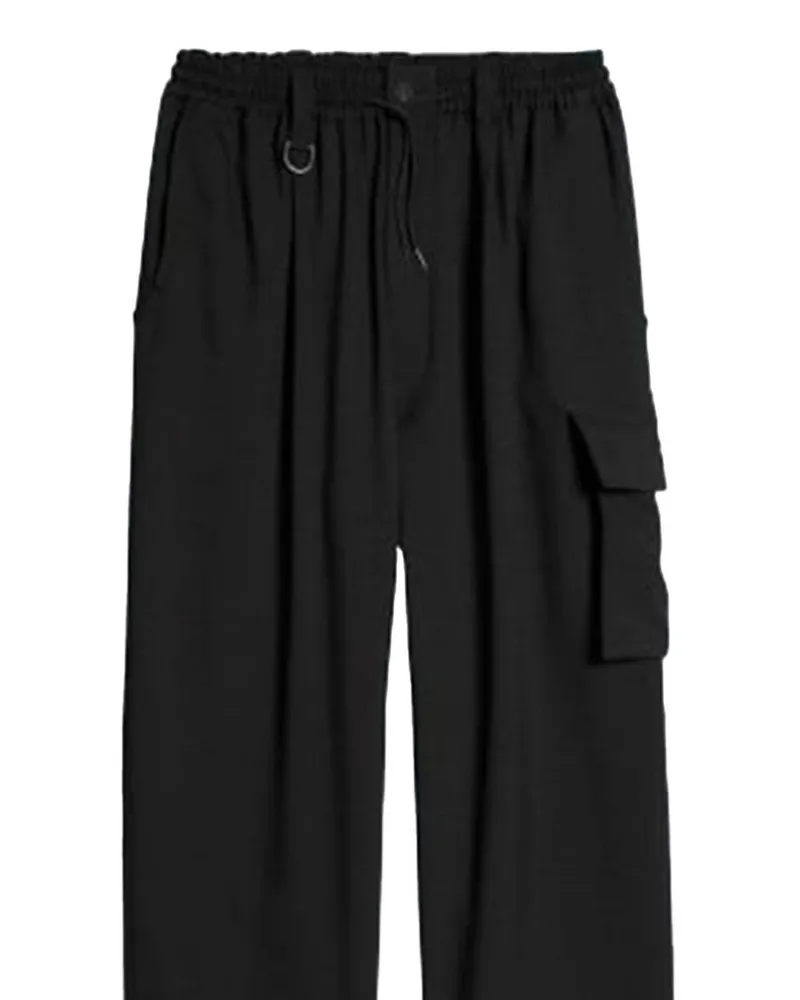 Y-3 Side Flap Pocket Cargo Pants — Black Black