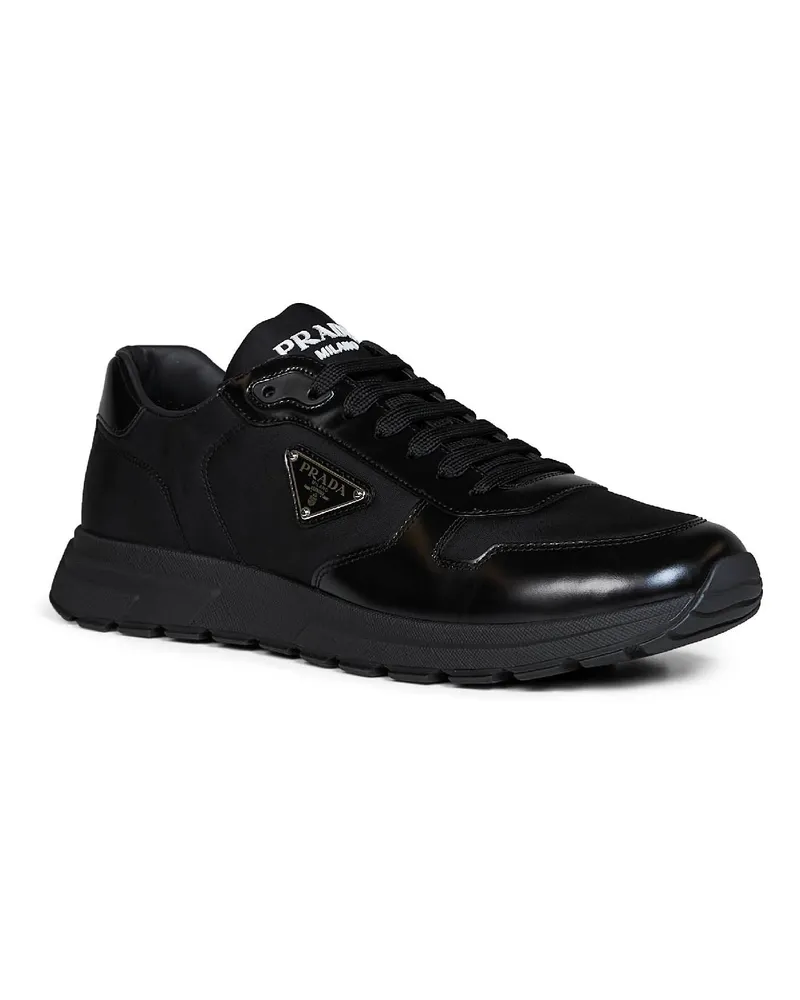 Prada Men's Sneakers Prax 01 Re-Nylon Black Recycled Polyamide Trainers Black