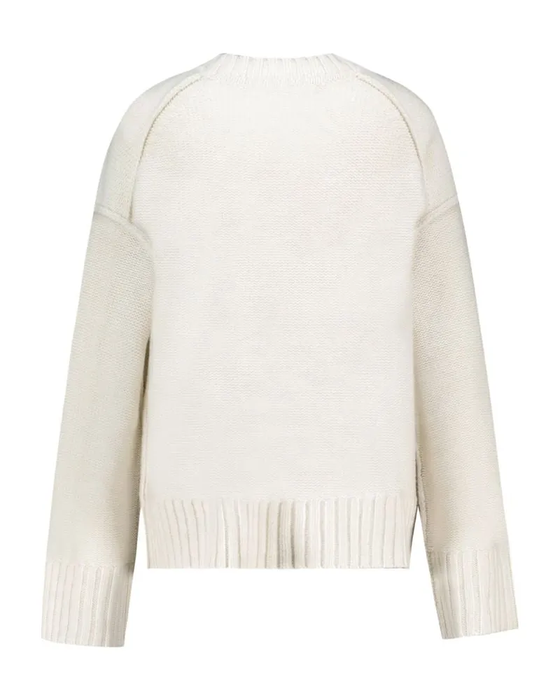 Samsøe & Samsøe Logo-Intarsia Wool Sweater — White White