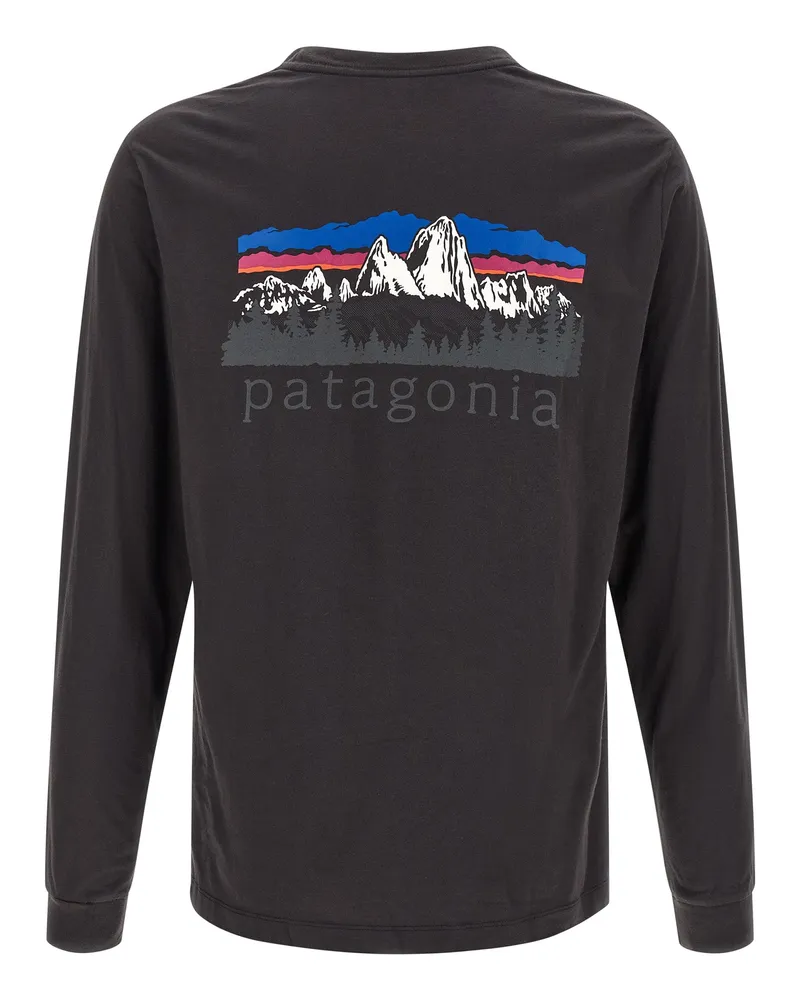 Patagonia Fitz Roy T-Shirt — Black Black