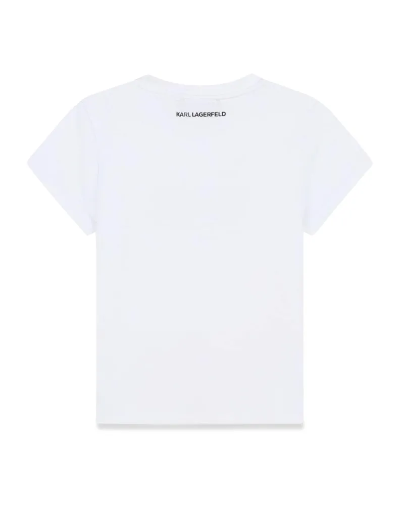 Karl Lagerfeld Cotton Blend T-Shirt — White White