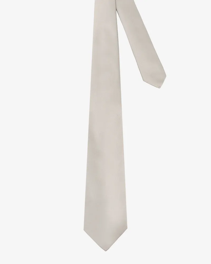 Kiton Men's Silk Tie Silver Ties & Bow Silver