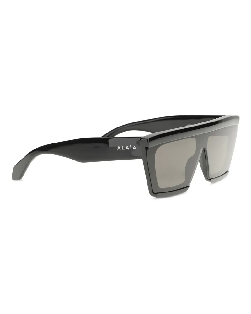 Alaïa Women's Mask Sunglasses Black-Grey Black-Black-Grey Acetate Black/black/grey Black