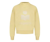 Women's Sweatshirt Yellow Cotton Sweatshirts