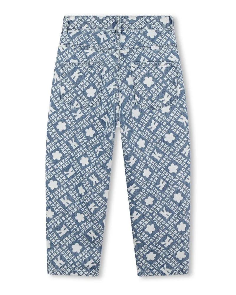 Kenzo Cotton Denim Jeans — Blue Blue