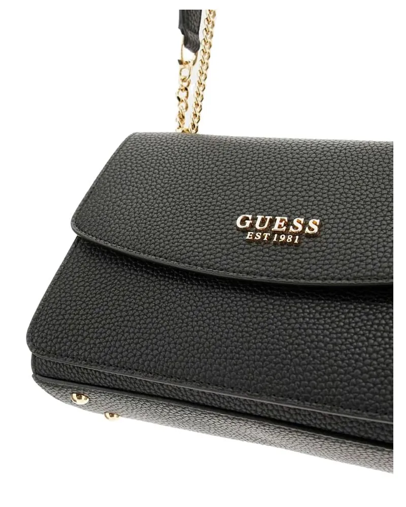 Guess Women's Crossbody Bag Black Polyurethane - Crossbody-Bags Black
