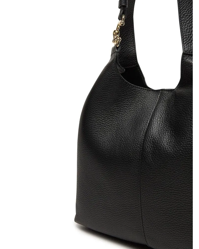 Coccinelle Women's Shopping Bag Black Grained Leather - Shopper-Bags Black
