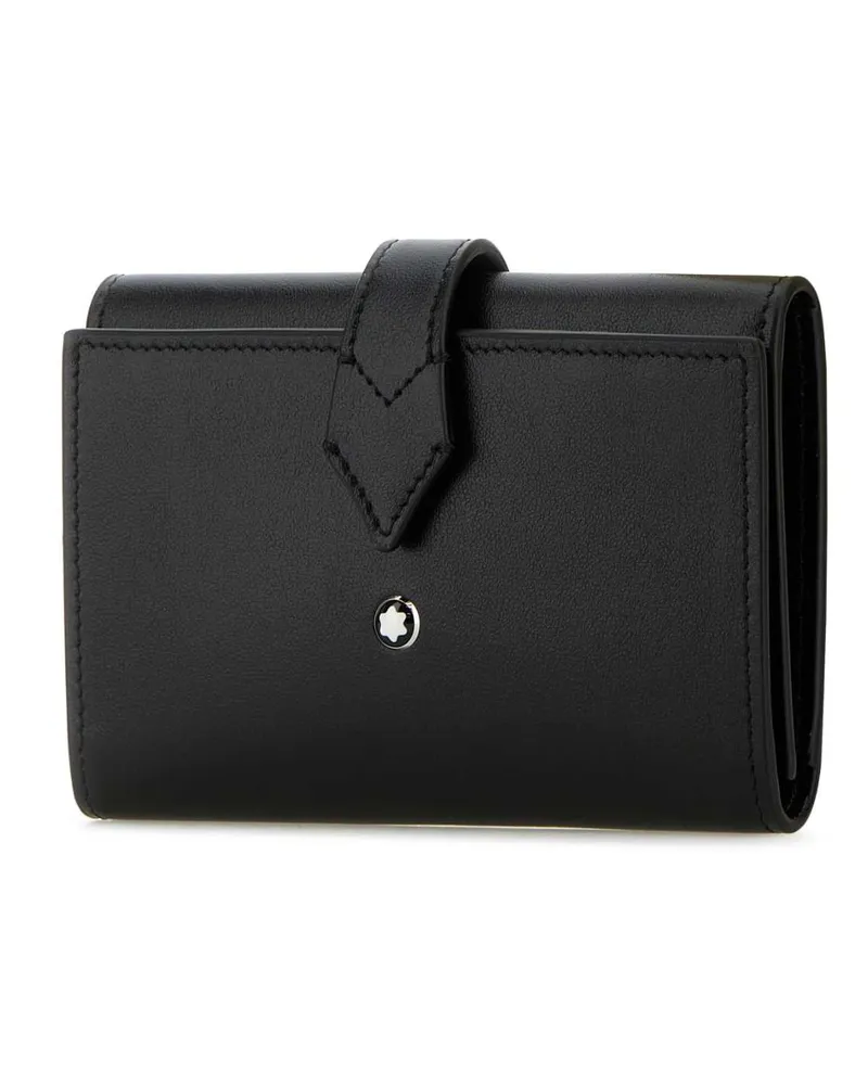 Montblanc Men's Black Leather Wallet 000 Exterior: Calf Portafogli Black