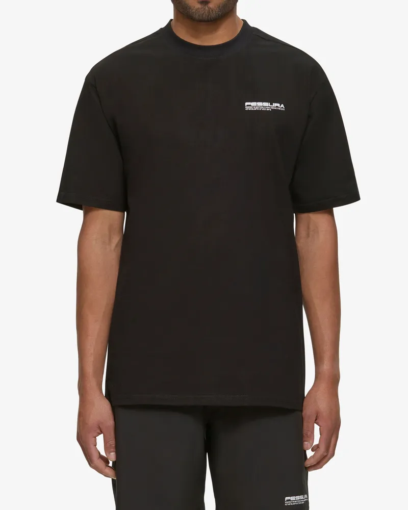 Fessura Men's T-City 01 Abbigliamento Clothing Black