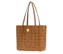 Unisex Liz Vi Tote Cognac Fabric