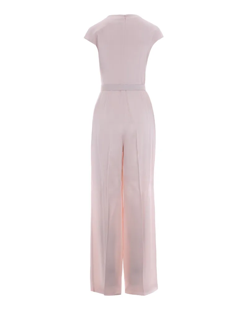 Max Mara Women's Jumpsuit Envers Satin Rose Acetate Evening Suits 