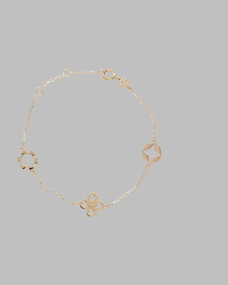 Tory Burch Forget Me Not Bracelet — Gold Gold