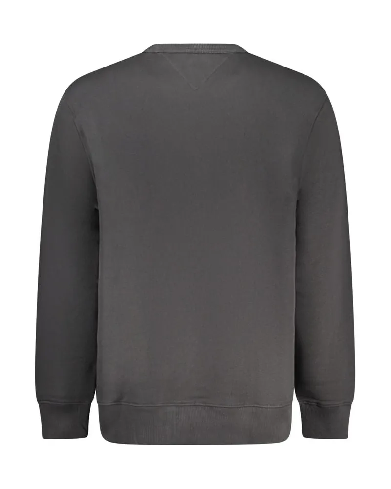 Tommy Hilfiger Cotton Crew Neck Sweatshirt — Black Black