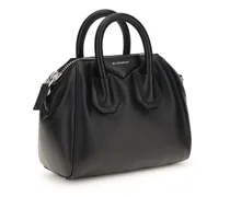 Women's Antigona Bomber Mini Handbag Black Lamb Ovis Aries Handbags Hand Bags