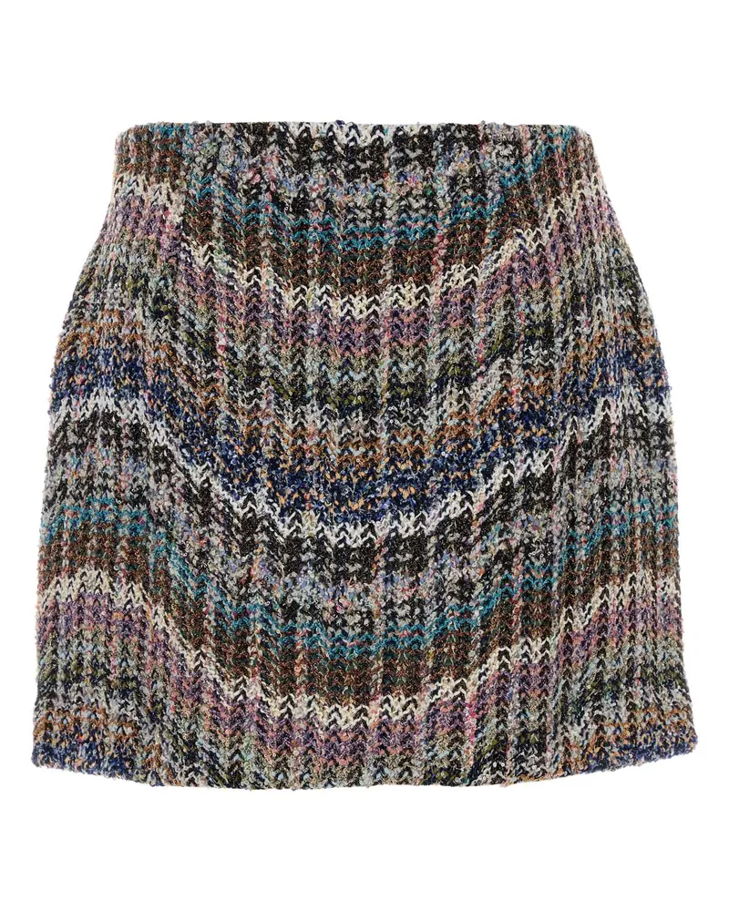 Missoni Embroidered Boucle Mini Skirt Multiblu