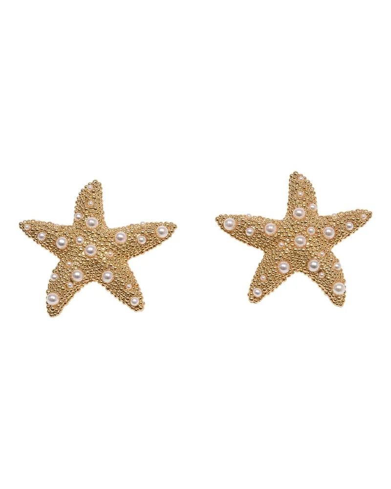 Self-Portrait Women's Sea Star Earrings Self Portrait Metal Gold Jewelry-Watches Gold