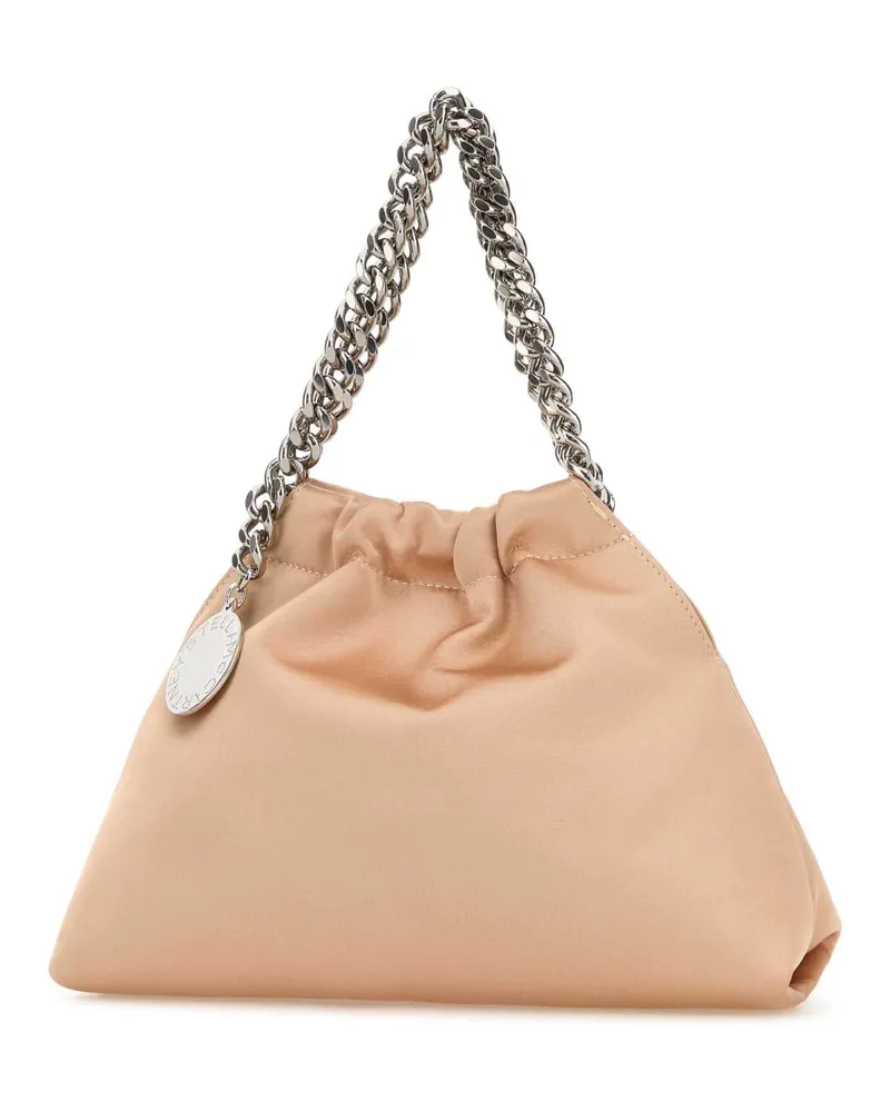 Stella McCartney Women's Powder Pink Satin Falabella Handbag Lightpeach Polyester Borse A Mano Pink