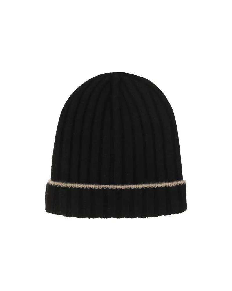 Brunello Cucinelli Men's Black Cashmere Beanie Accessory Black