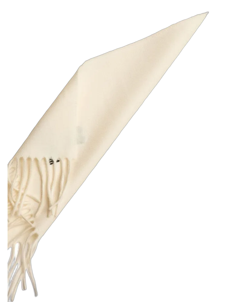 Moschino Women's Scarf White Lambswool Accessories White
