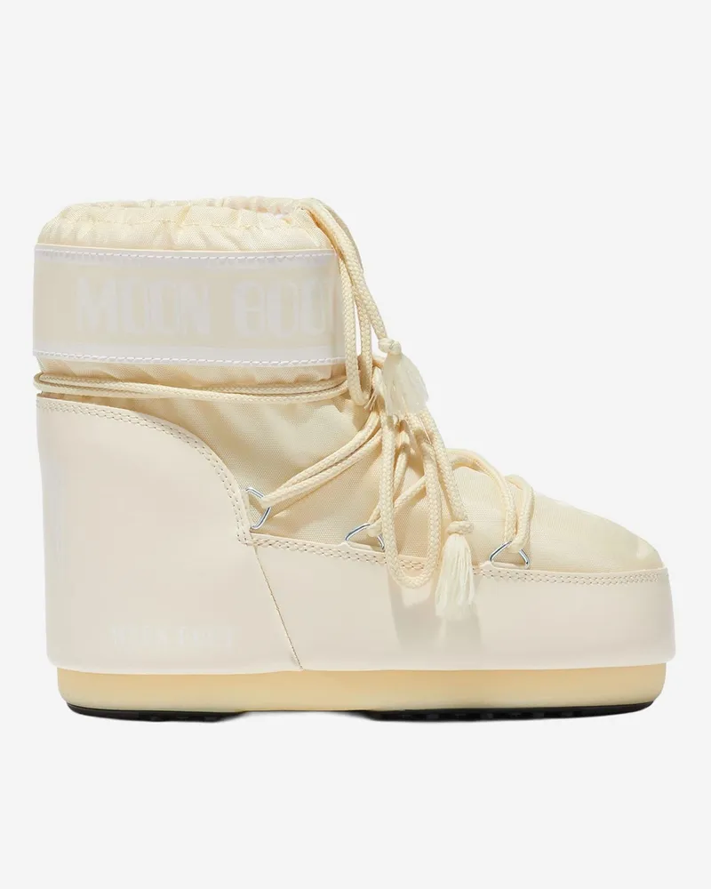 Moon Boot Unisex Icon Low Ankle Boots Ivory Polyamide Ivory