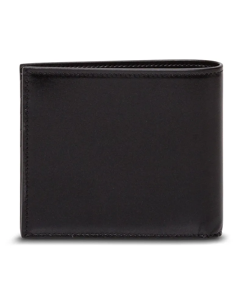 Saint Laurent Men's Black Leather Wallet With Logo Calf Black