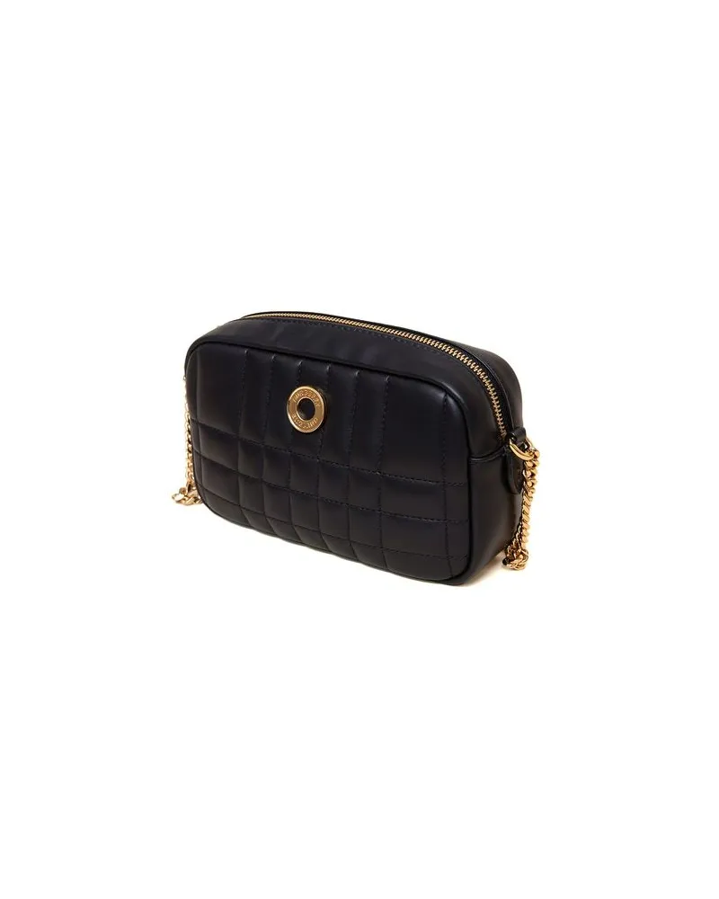 Burberry Lambskin Leather Camera Bag — Black Black