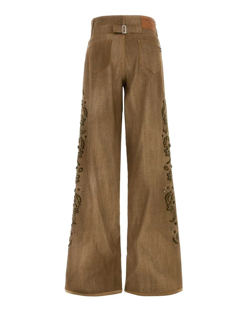 Ermanno Scervino Pagry Trousers — Brown Brown
