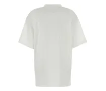 Women Logo-Graphic Cotton T-Shirt White