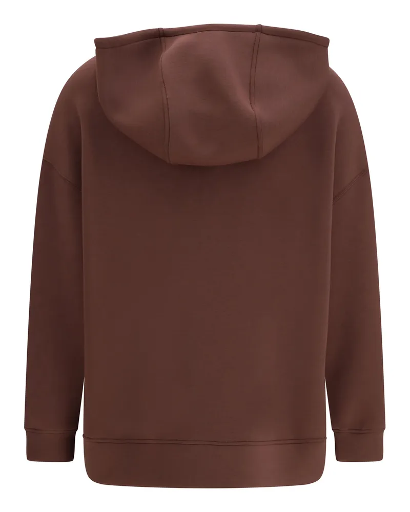 Max Mara Women's Hooded Sweatshirt Radura Brown Modal Blend Sweatshirts Sweater Brown