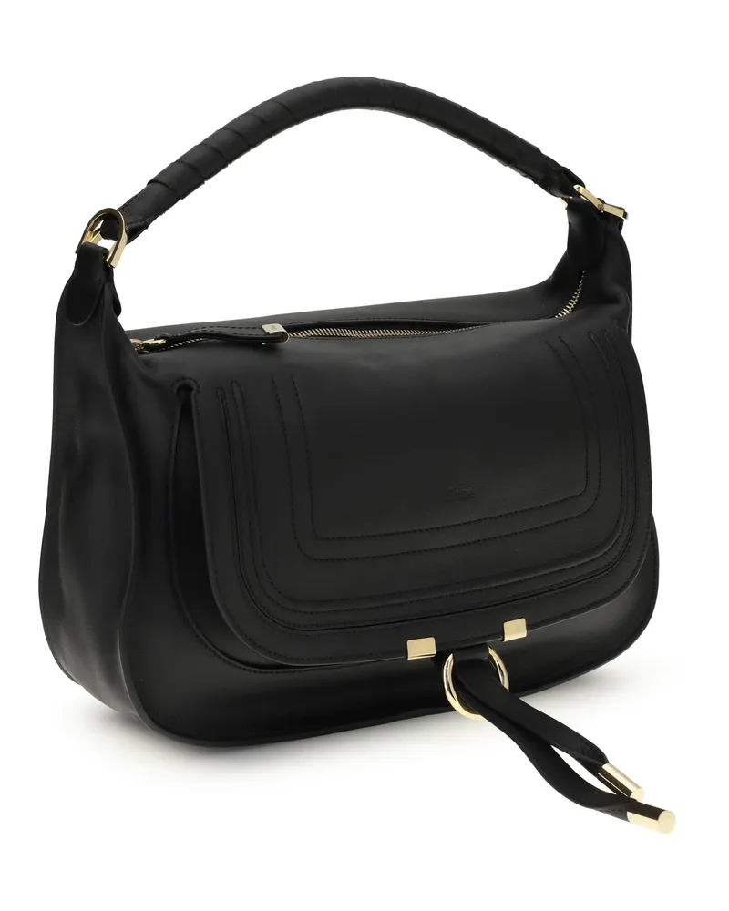 Chloé Marcie Shoulder Bag — Black Black
