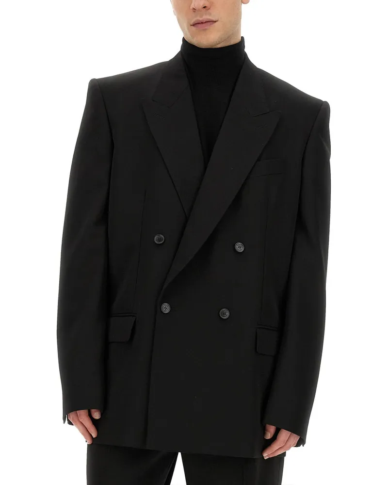 Balenciaga Pure Wool Jacket — Black Black