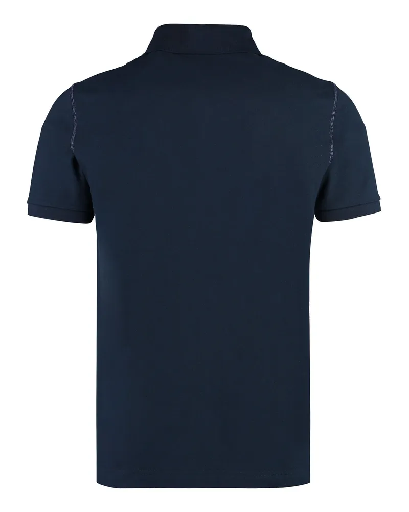 Dolce & Gabbana Cotton Short-Sleeve Polo Shirt — Navy Navy