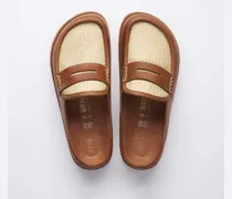 Women's Naples Wrapped Raffia 1774 Exq (narrow) Brown Sandal
