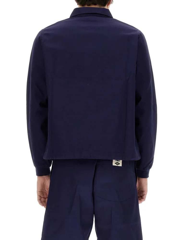 Umbro Logo Patch Cotton Jacket — Blue Blue