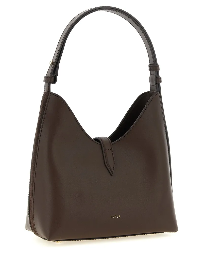Furla Goccia S Shoulder Bag — Brown Brown