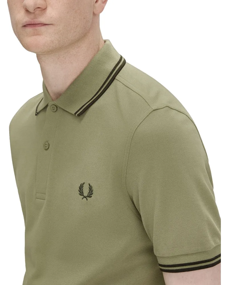 Fred Perry Cotton Piqué Polo Shirt — Green Green
