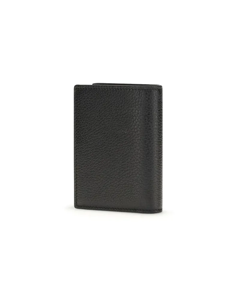 Givenchy Men's Black Calf Leather Bos Taurus Wallet Black
