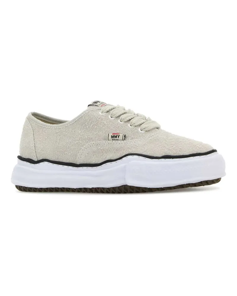 MIHARAYASUHIRO Men's Sand Fabric Sneaker White Beige