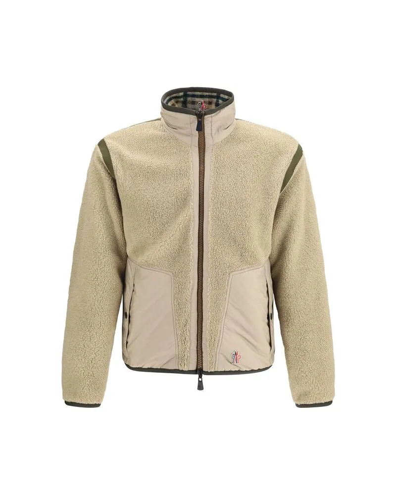 Moncler Reversible Check-Pattern Fleece Jacket — Multicolor Multicolor