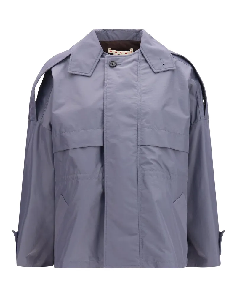 Marni Women's Nylon Jacket Dark Ash Polyamide Gray