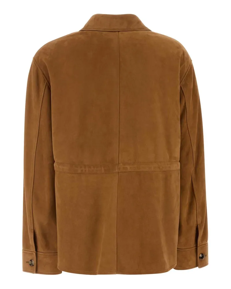 Loewe Suede Jacket — Tan Tan