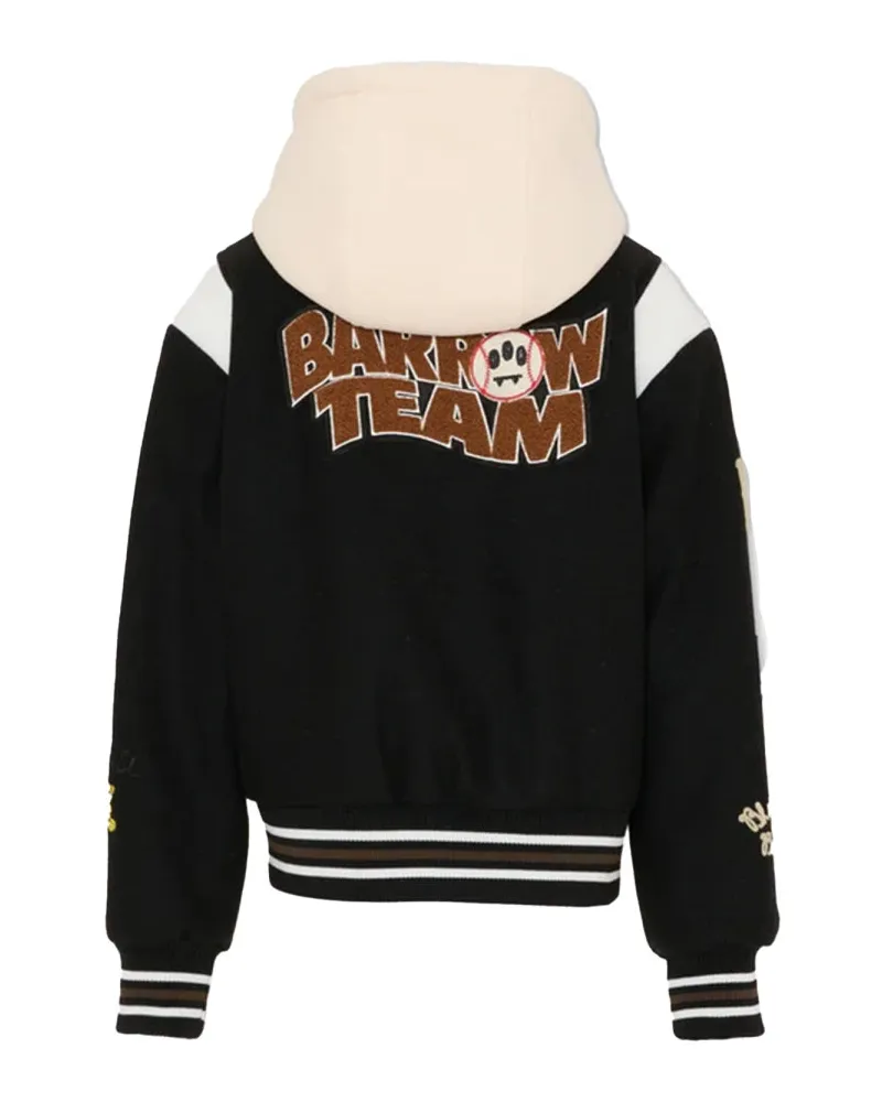BARROW Collegiate-Inspired Jacket — Black Black