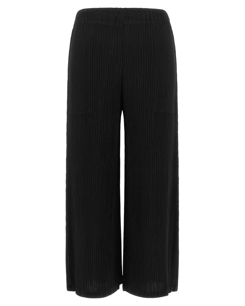 Issey Miyake Hatching Bottoms Trousers — Black Black