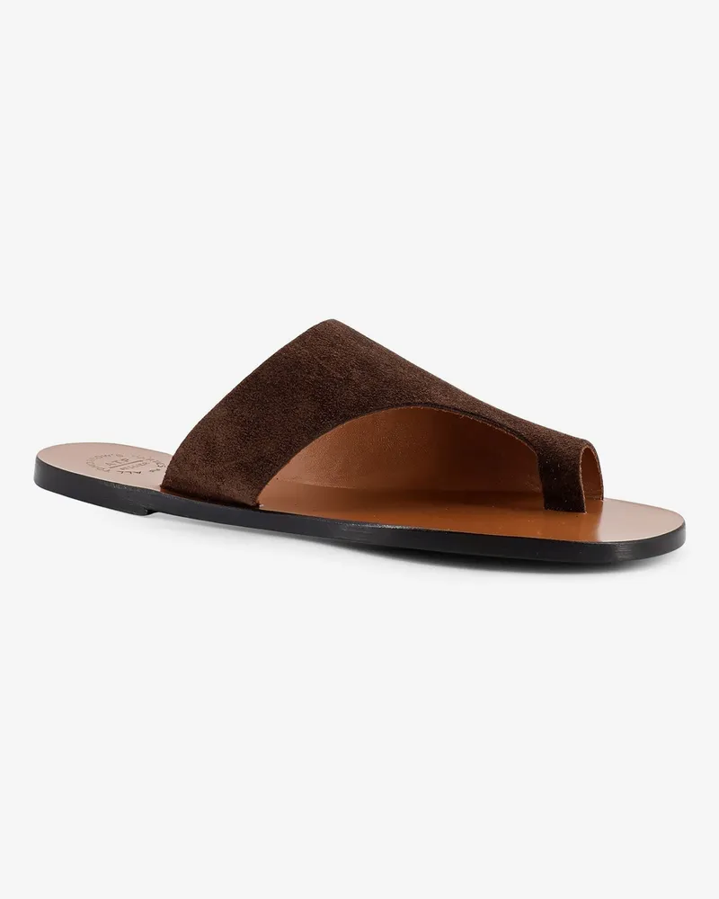 ATP Atelier Women's Sandals Rosa Brown Suede Brown